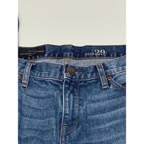 J. Crew Women’s Slim Broken In Boyfriend Jeans Medium Wash Blue Size 29 - Picture 8 of 9